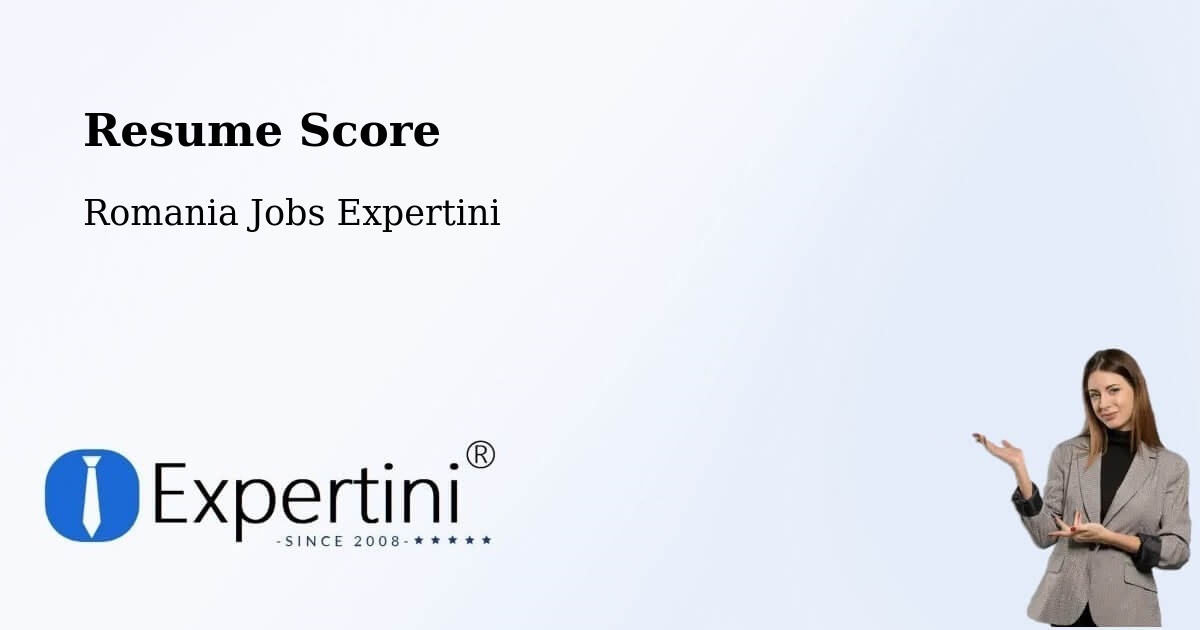 Resume Score & Job Description Match Tool – Fărău - Romania Jobs Expertini